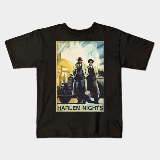 harlem nights Kids T-Shirt by Genetics art